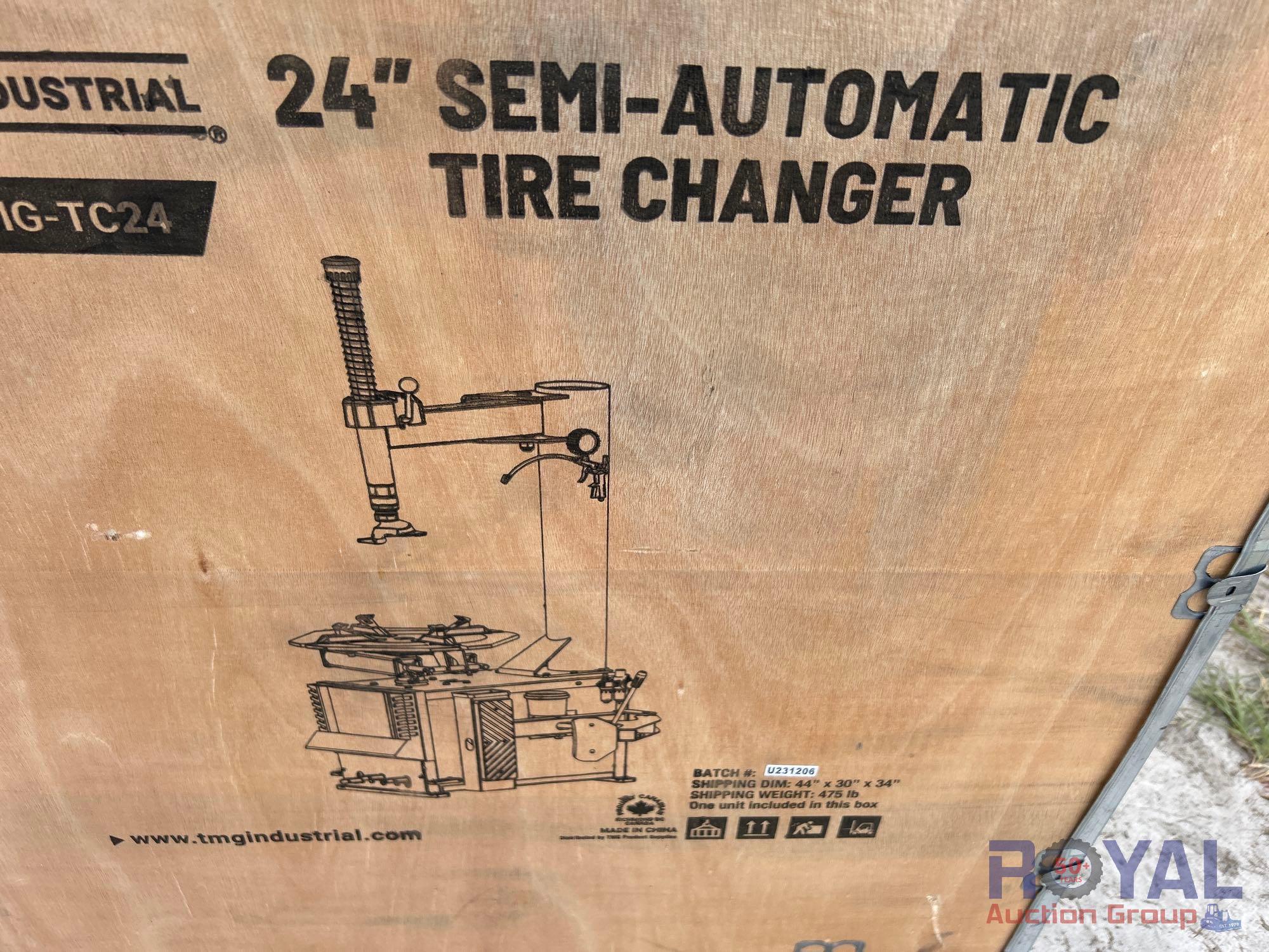 2024 TMG Industrial 24in Semi Automatic Tire Changer