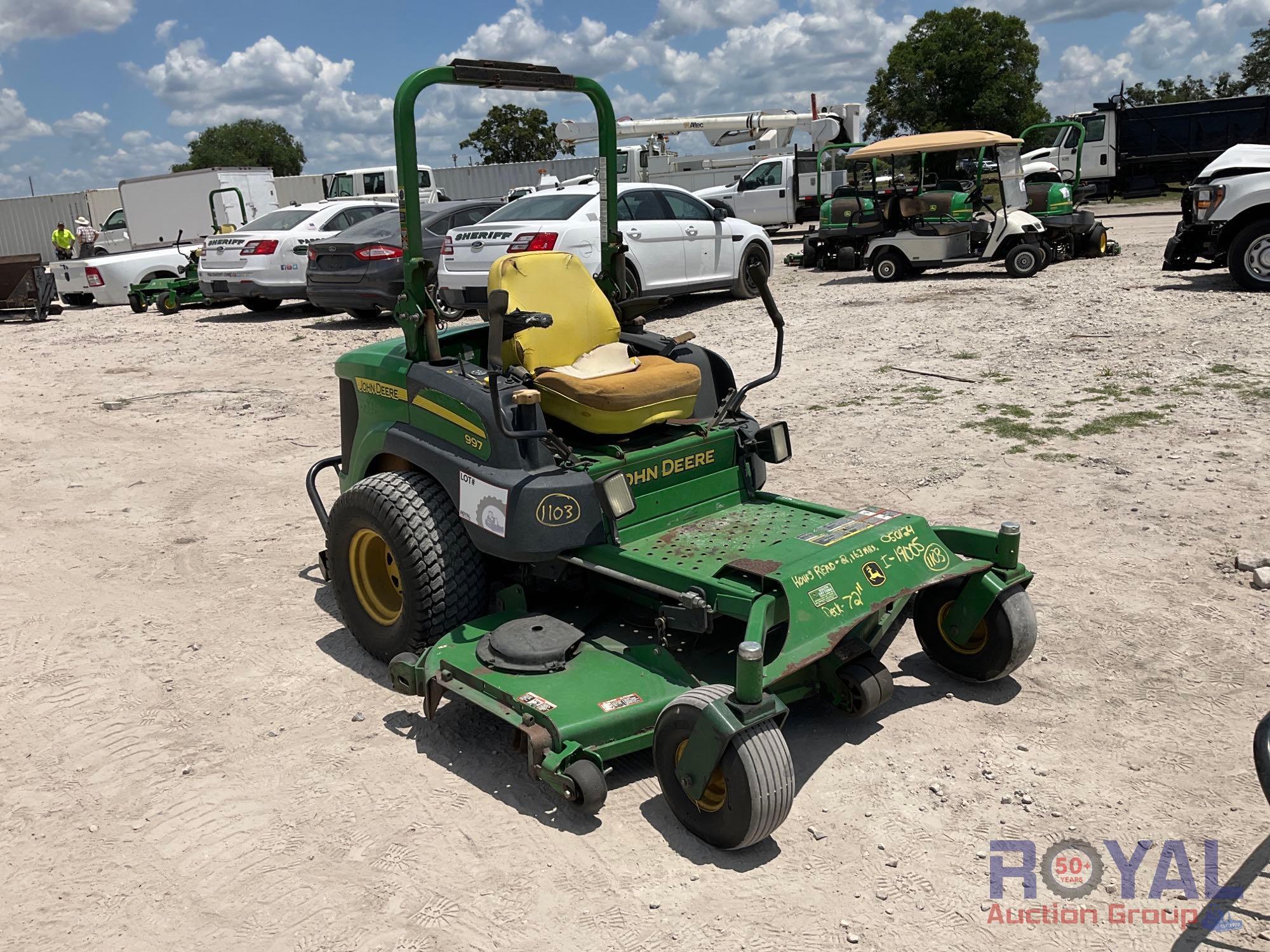 2014 John Deere 997 ZTR 72in Zero Turn Mower