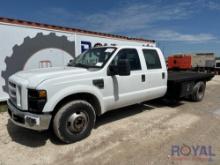 2009 Ford F350 Crew Cab 11ft Flatbed Truck