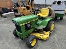 John Deere 140 Tractor w/ Leaf Vac and Various Attachments