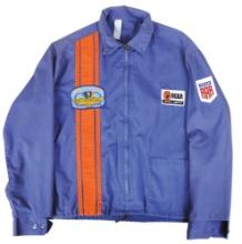 Automobilia, Bear Brakes Indy 500 Jacket, purple w/stitched racing stripe,