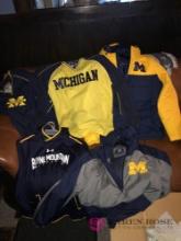 5- Michigan coats/shirts size large