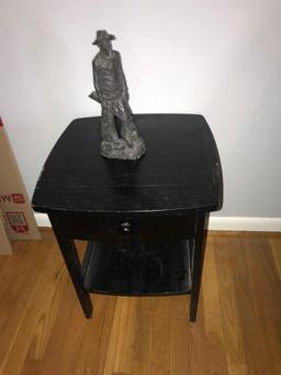 End table & statue Upstairs