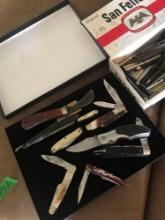 assorted knives/miscellaneous items