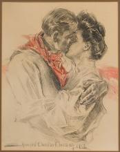 Howard Chandler Christy (American, 1872-1952) Pencil Drawing