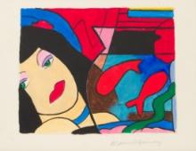 Tom Wesselmann (American, 1931-2004) 'Study for a Painting' Pencil and Acrylic on Board