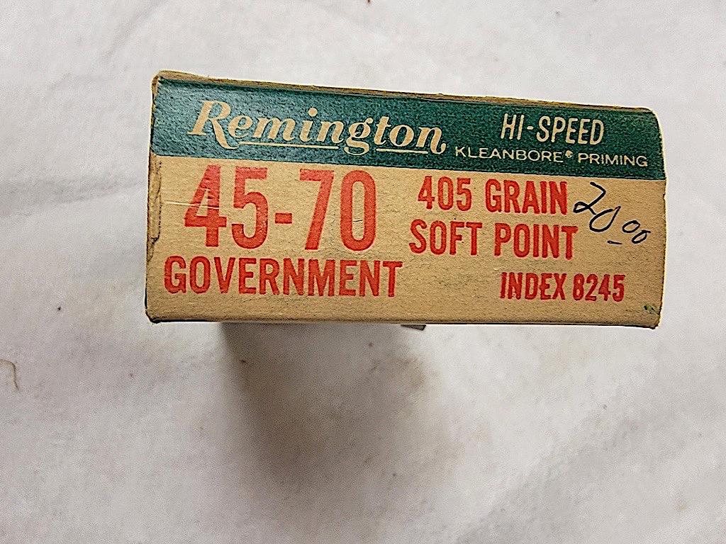 REMINGTON 45/70 GOVERNMENT CARTRIDGES LIVE AMMO