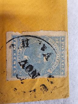 CIVIL WAR ERA ENVELOPE ADDRESSED TO 'GARY G. PITTS - UNION TOWN PERRY CR AL