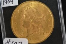 1904 Liberty Head Twenty Dollar Gold Piece; MS