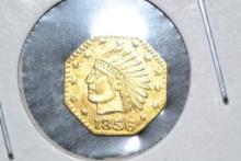 1856 California Gold Octagon