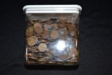Group of 500 Wheat Pennies