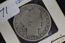 1908-O Barber Half Dollar; G