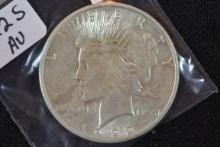 1922-S Peace Dollar; AU