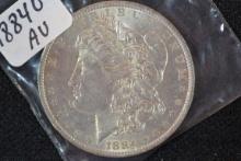1884-O Morgan Dollar; AU