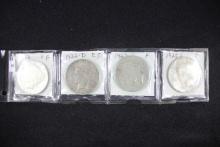 4 - Peace Dollars including 1922, 1922-D, 1922-S, and 1923-S; F/XF; 4xBid