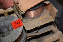 1 Lot of 4 Boxes/Rolls Misc. Copper Welding Wire