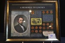 Framed Collection of Lincoln Cents