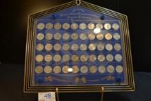 Framed Collection of United States Commemorative Quarters