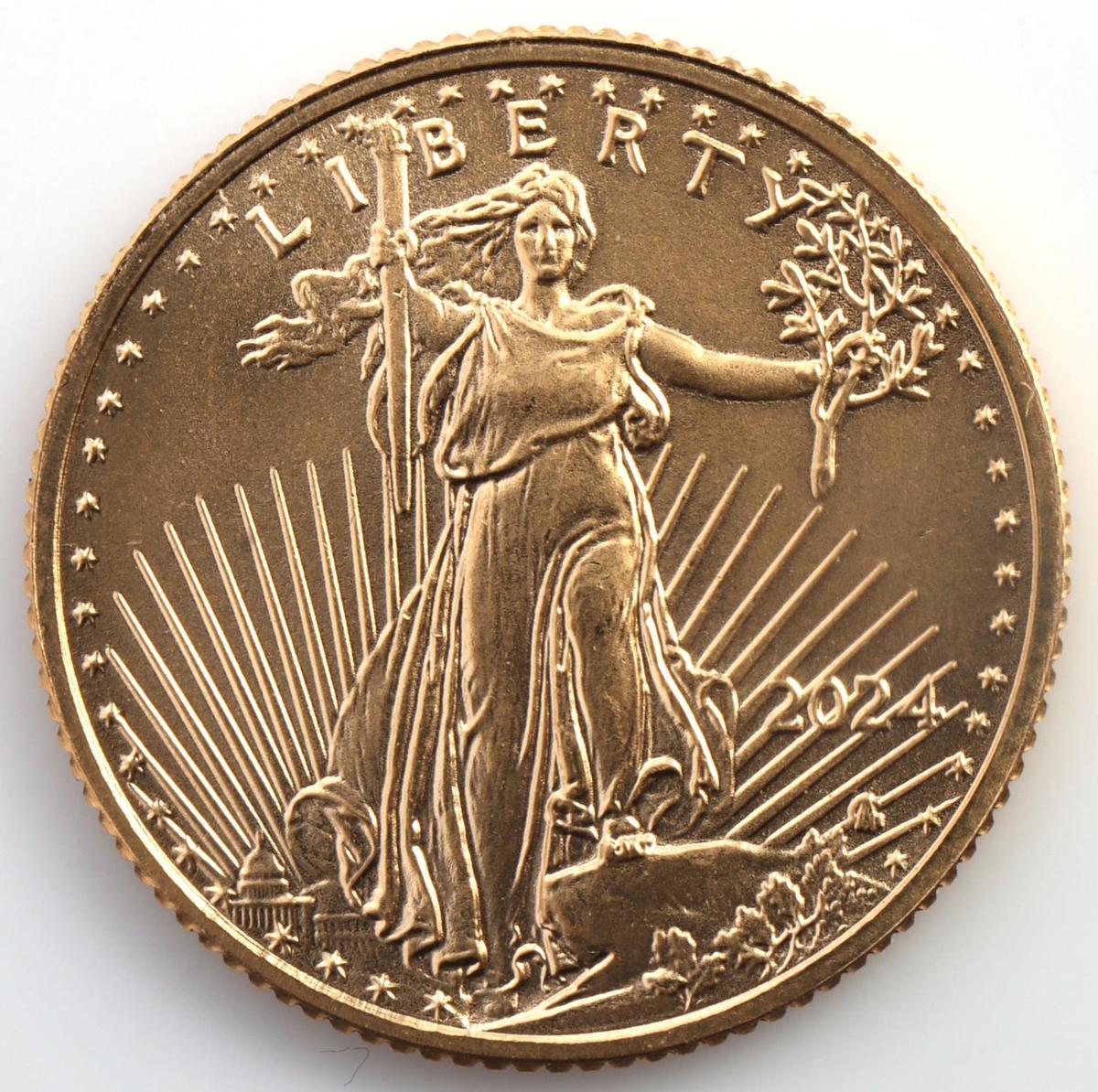 1/10TH OZ GOLD AMERICAN EAGLE COIN