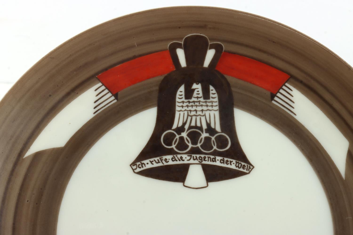 WWII GERMAN 1936 OLYMPICS PORCELAIN PLATE