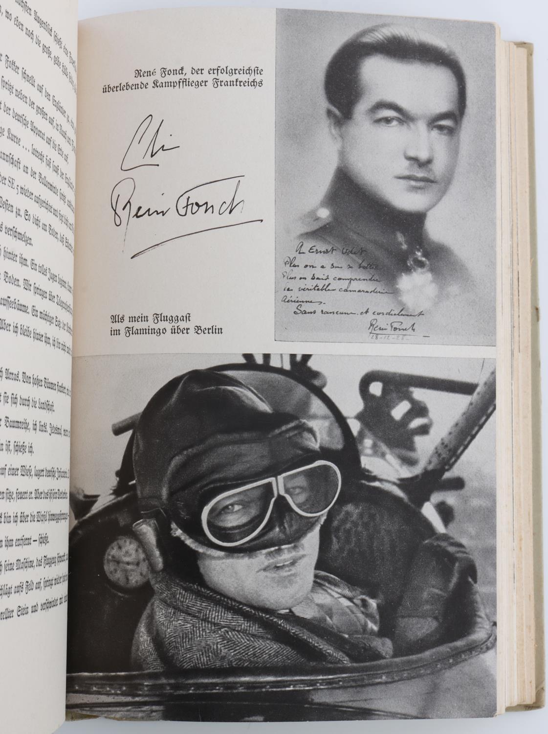 WWII GERMAN UDET RICKENBACKER GOERING SIGNED BOOK