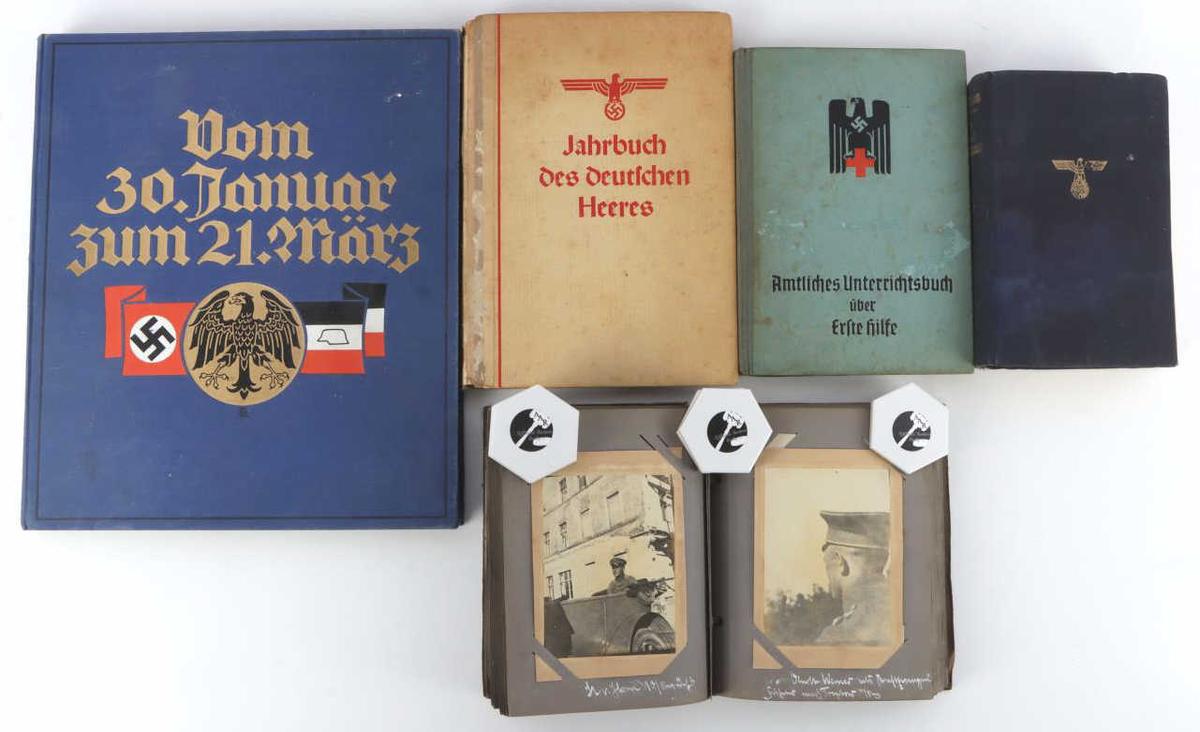 WWI GERMAN PHOTO ALBUM MEIN KAMP SS RED CROSS BOOK