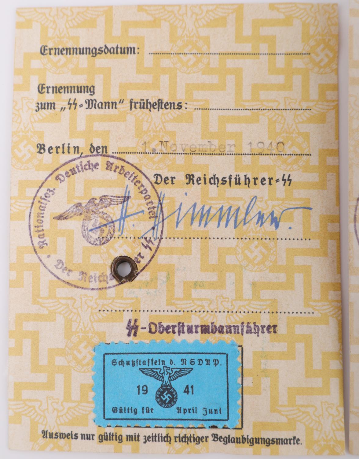 LOT OF 3 WWII GERMAN AUSWEIS IDENTIFICATION CARDS