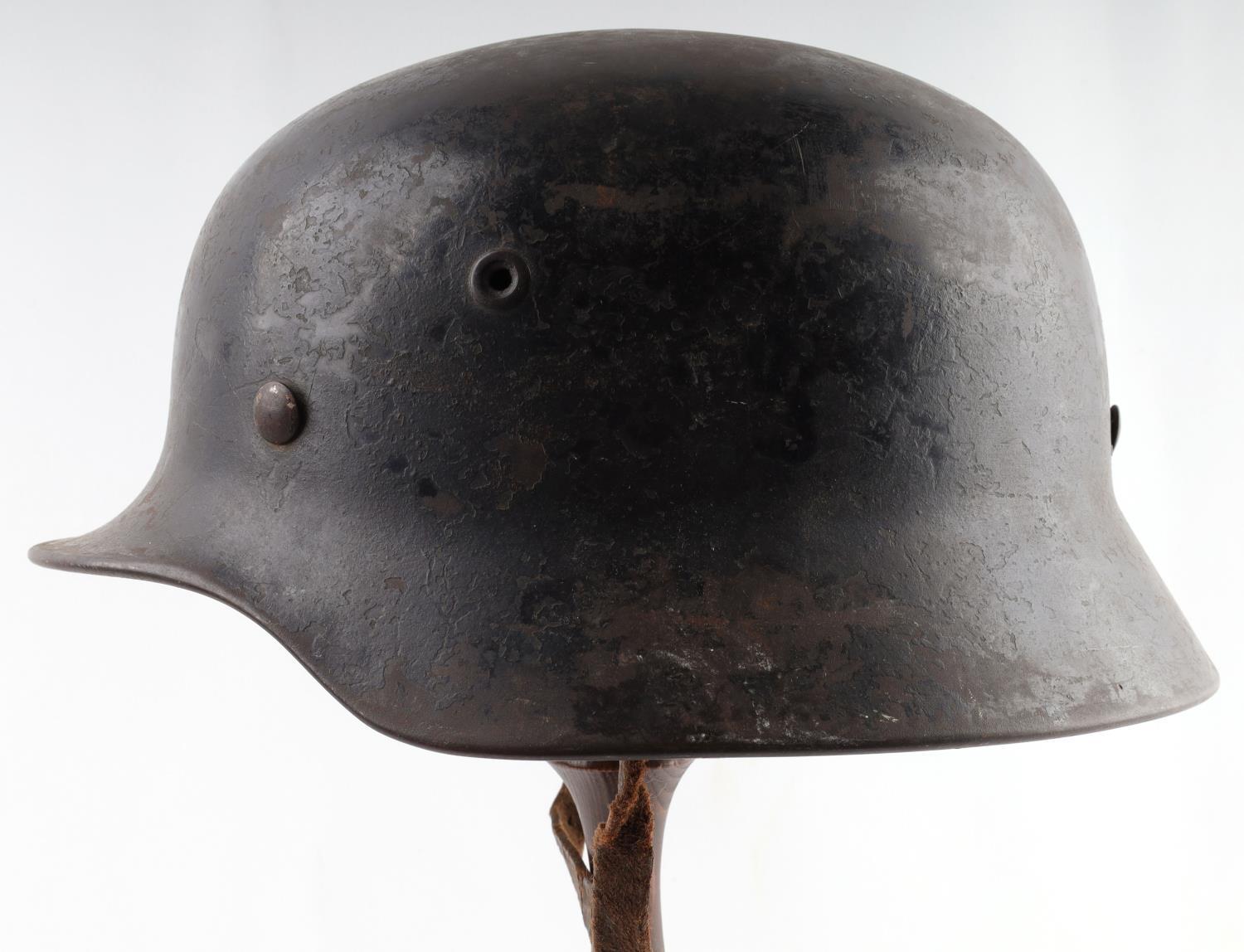 WWII GERMAN THIRD REICH M 40 HELMET W LINER