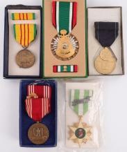 LOT OF 5 US ARMY MEDALS KUWAIT AND VIETNAM