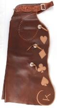 PAIR OF VINTAGE LEATHER E.W. JACKSON LEATHER CHAPS