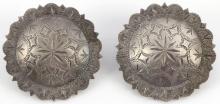 STERLING SOUTHWESTERN CONCHO BRIDLE ROSETTES