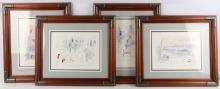 BEN MAILE WEST POINT PARADE STUDIES 4 SIGNED PRINT
