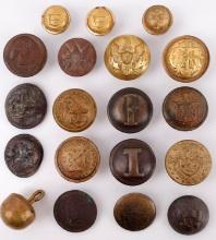 UNION CONFERERATE INDIAN WARS BUTTON COLLECTION