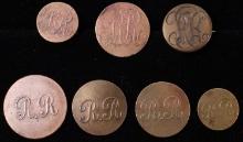 7 REGIMENT OF RIFLEMAN WAR OF 1812 BUTTON LOT