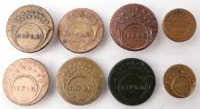 8 REGIMENT OF RIFLEMAN 1821 BUTTON LOT