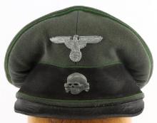 WWII GERMAN THIRD REICH WAFFEN SS JAGER VISOR CAP
