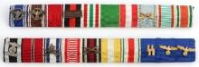 WWII THIRD REICH 10 PLACE SERVICE RIBBON BAR LOT 2