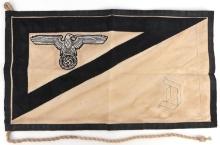 WWII GERMAN THIRD REICH COMMANDER SS DACHAU FLAG