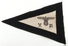 WWII GERMAN REICH SS PIONEER REGIMENT PENNANT