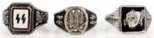 WWII GERMAN THIRD REICH SS TOTENKOPF RING