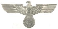 WWII GERMAN REICHSADLER METAL RAILROAD PLAQUE