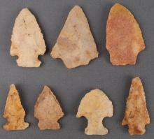 NATIVE AMERICAN INDIAN ARROWHEAD POINT LOT OF 7