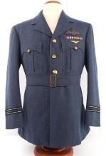 RAF ROYAL AIR FORCE PILOT TUNIC NAMED E.L. HARRIS