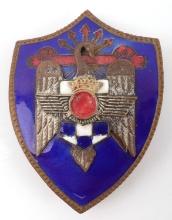 SPANISH CIVIL WAR FALANGIST AIR FORCE SHIELD BADGE