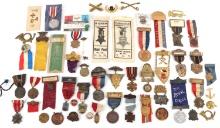 CIVIL WAR GAR VFW SONS OF UNION MASONIC BADGE LOT