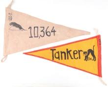 LOT OF 2 WWII GERMAN KRIEGSMARINE U BOAT FLAGS