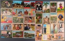 BLACK AMERICANA DIXIELAND COLOR POSTCARD LOT 33