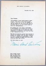 MAMIE DOWD EISENHOWER SIGNED LETTER AUTOGRAPH