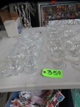 20 PCS STEMWARE AND CUPS