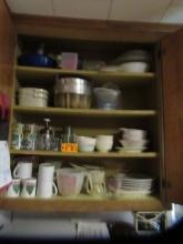 CONTENTS OF KITCHEN CABINETS